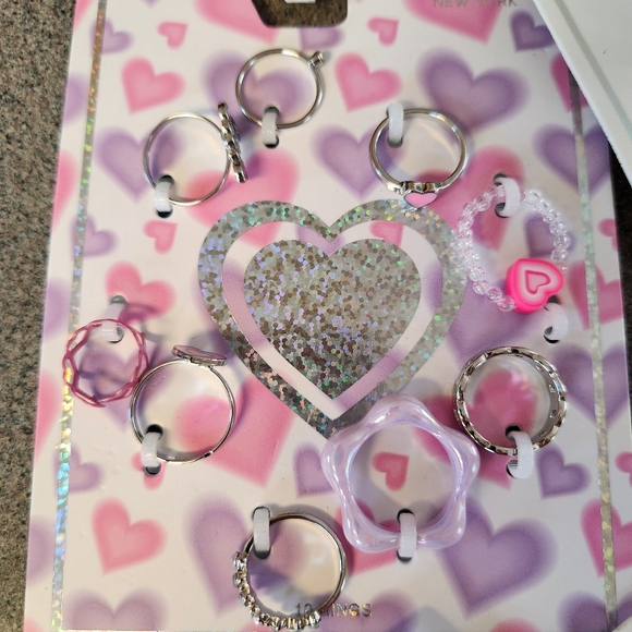 Kids ,  Necklace,  Earrings, Rings bundle of 7 - Picture 3 of 7